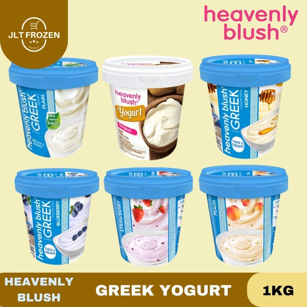 

Heavenly Blush Greek Yogurt Rasa Plain / Original / Madu / Blueberry / Stroberi / Peach 1 kg