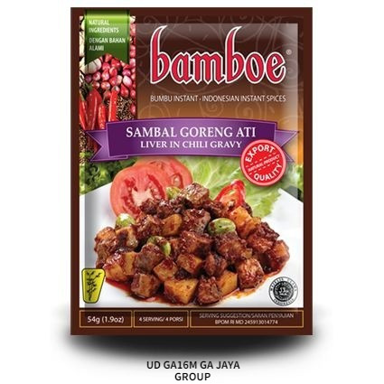 

Bumbu Sambal Goreng Ati Bamboe G16M 10 PCS