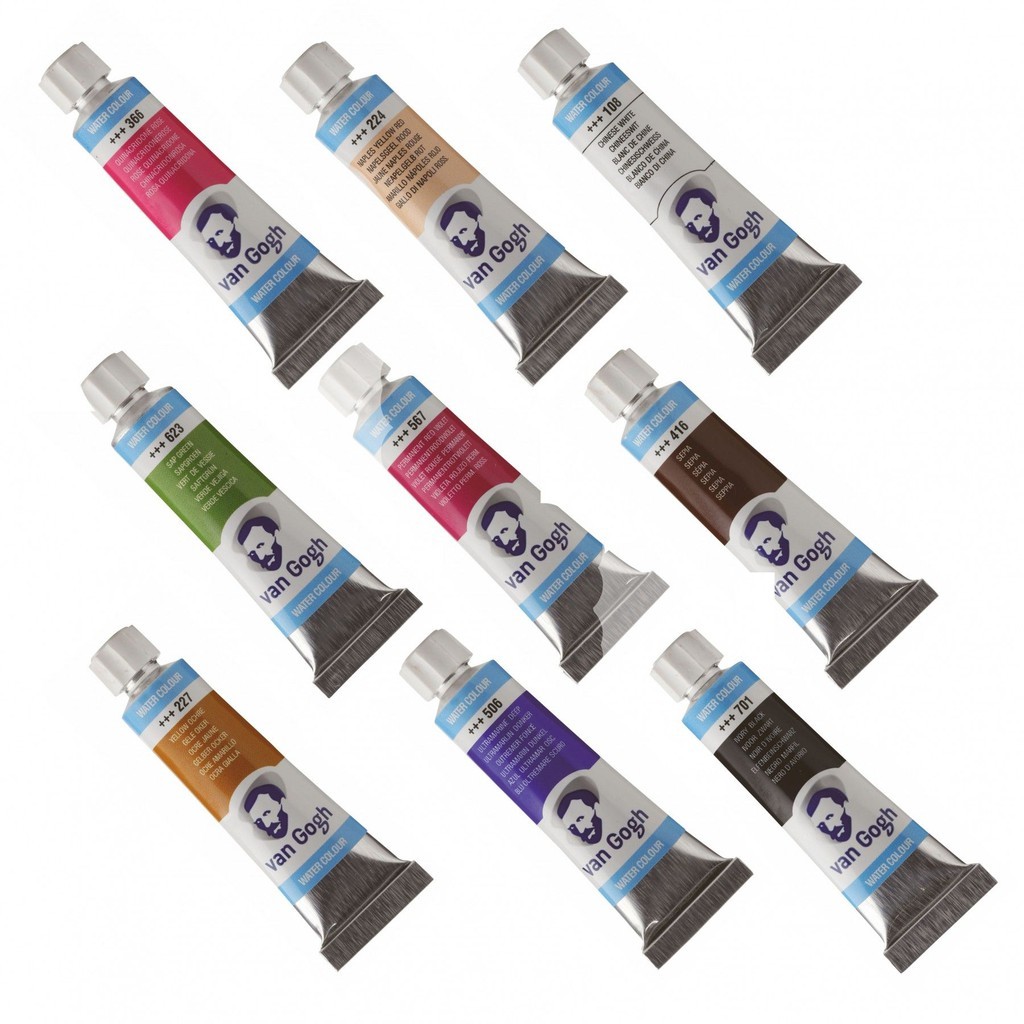 

VAN GOGH WATERCOLOUR TUBE 10ML SERIES 2 (brown,blue,green,black,grey)