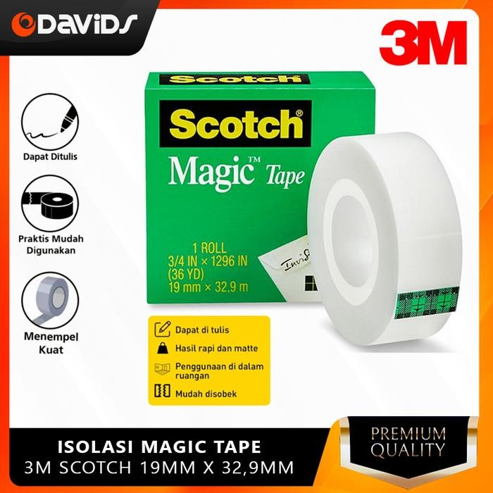 

Magic Tape Nano Isolasi Serbaguna Solasi Super Kuat 3M Scotch 810