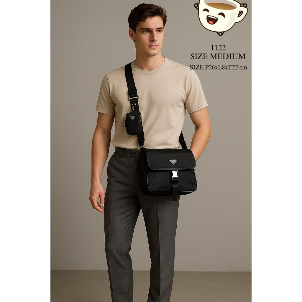 FULL EMBOSSED + ADA NO SERI + VIP PLATINUM SLING BAG PRD1122 MEDIUM