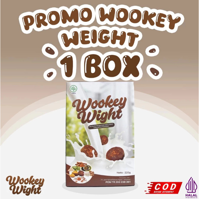 

1 BOX PROMO MURAH!!! Wookey Weight Susu Penggemuk Alami [ DISKON MURAH]