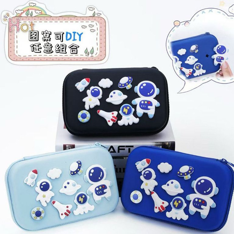 

Tempat Pensil Pop Up DIY Motif Space Astronaut DD604 Soft Pencil Case Besar