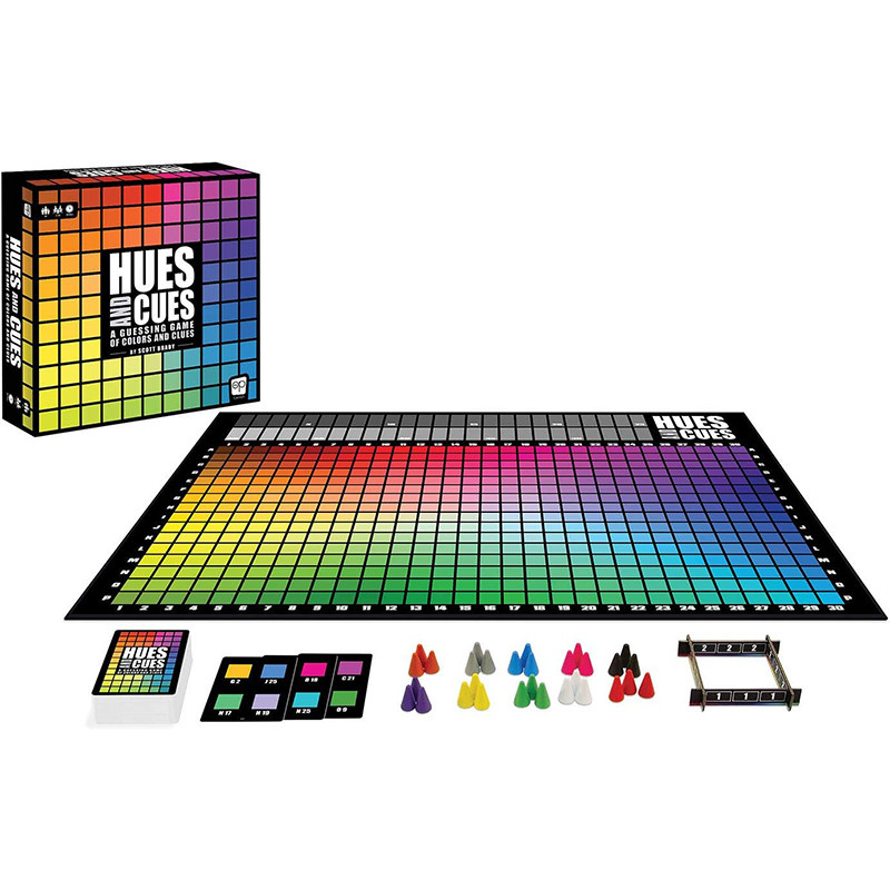 HUES AND CUES - A Colorful Guessing Board Game for Parties and Gatherings