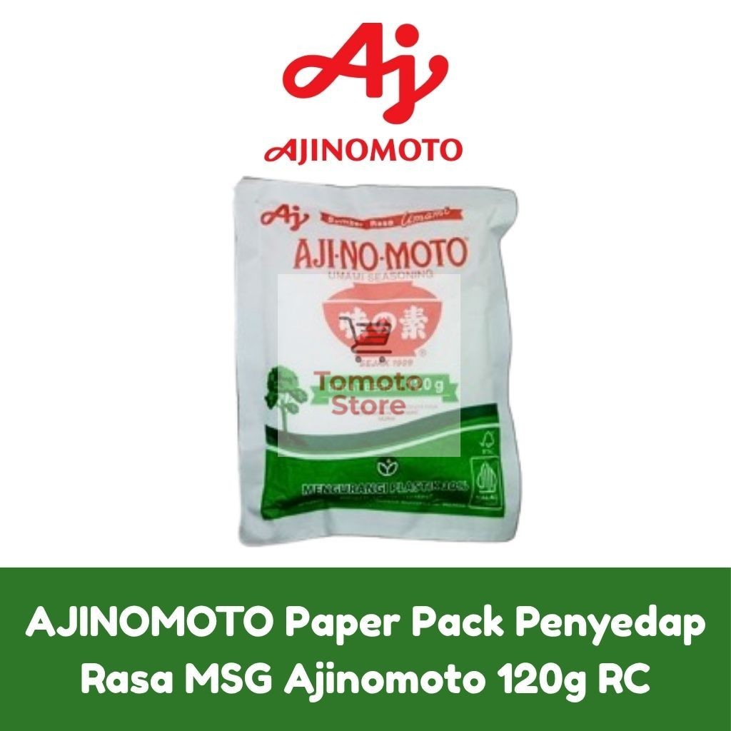 

✨ TOMOTOSTORE ✨ AJINOMOTO Paper Pack Penyedap Rasa MSG Ajinomoto 120g RC