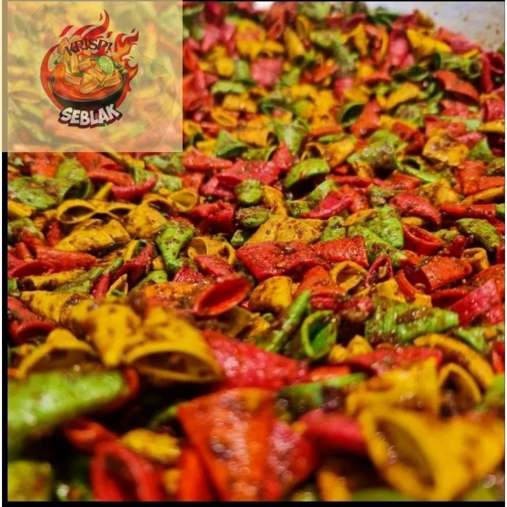 

Seblak Krispi Kerupuk Seblak pedas kerucut gurih