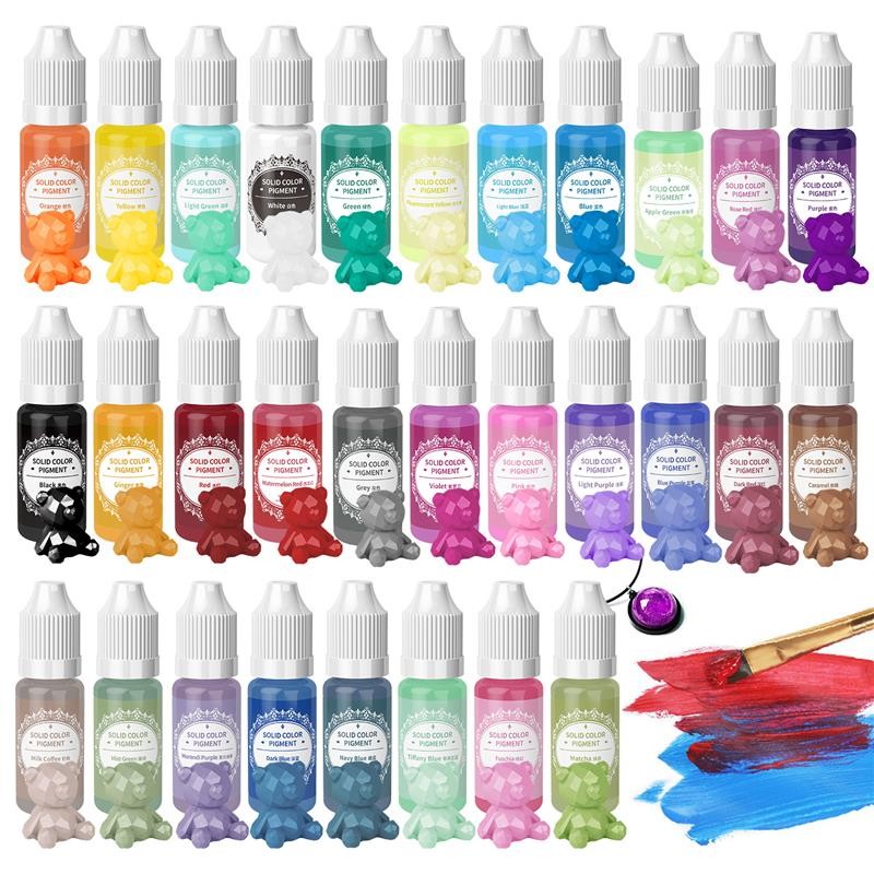 

10ML Macaron Solid Color Epoxy Resin Pigments Liquid Colorant Dye DIY Making Crafts Jewelry Making Accessories