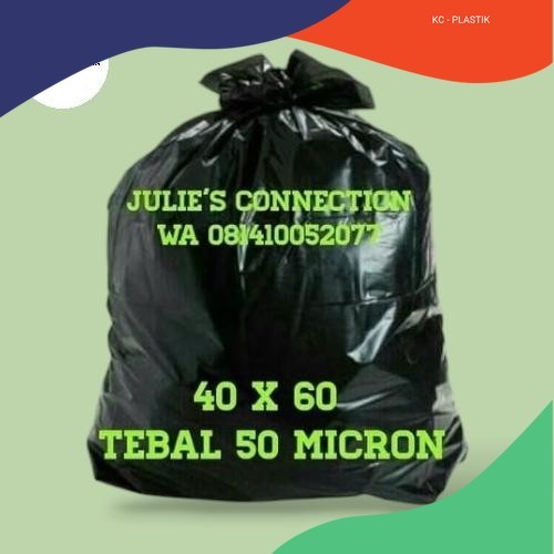Kantong Plastik Sampah Hitam 40 X 60 Tebal 50 micron