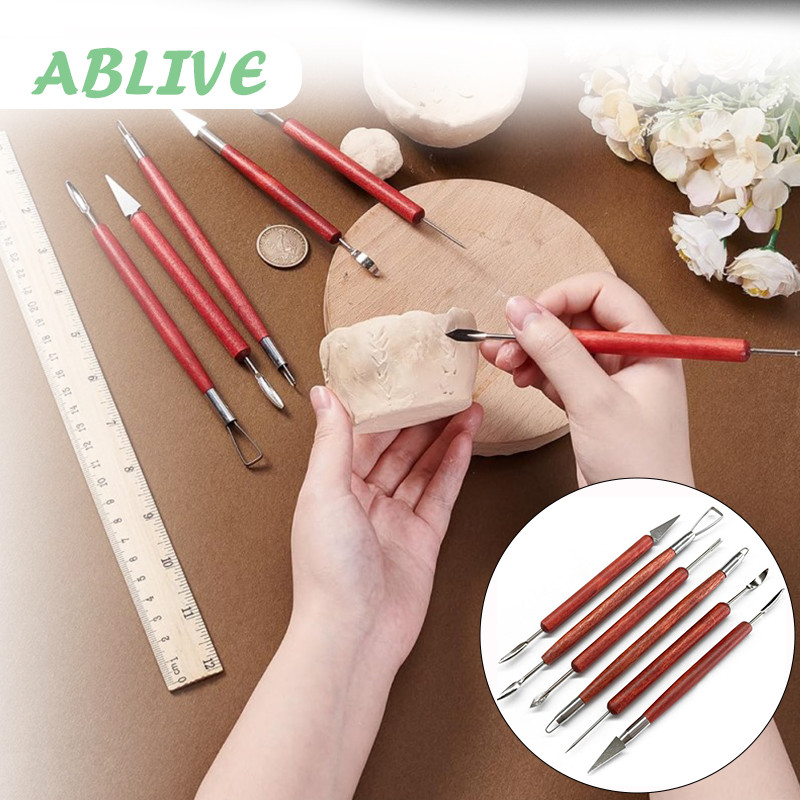 

6in1 Alat Untuk Clay Alat Ukir Clay Set Alat Membuat Clay Alat Buat Clay Pisau Ukir Clay