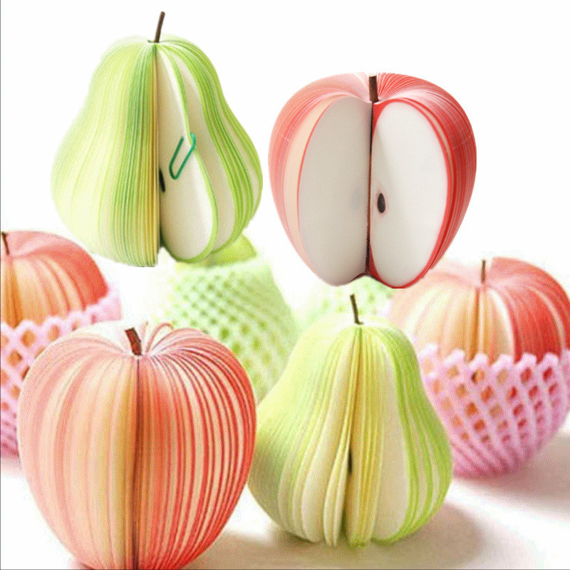 

Creative Apple Sticky Note Paper Stationery Offices Accessories Bookmarks Supplies Notebooks Writing Pads Office School