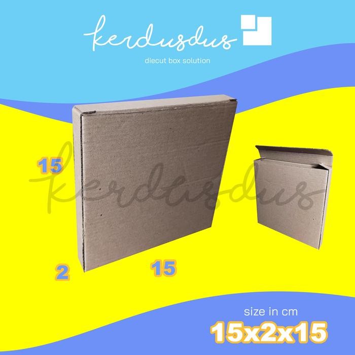 

15x2x15 cm kardus carton box diecut pizza kue packing packaging