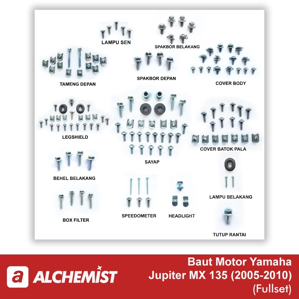 COD / Promo / Original / Baut Jupiter MX 135 Old FullSet FullBody / Baud Yamaha Jupiter MX 135 Old F