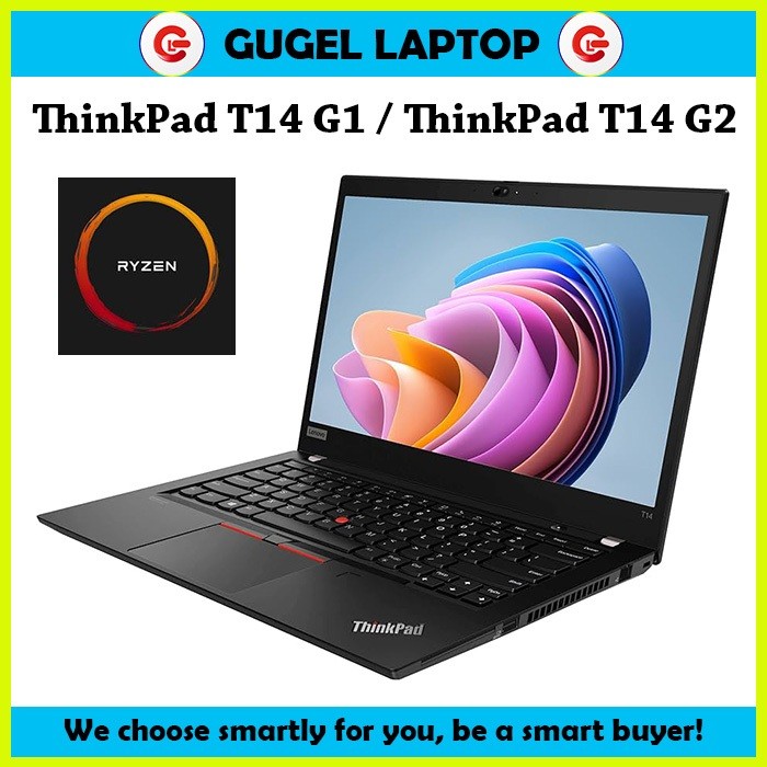 Lenovo Thinkpad Layar Sentuh Laptop T14 GEN1 GEN2 FHD Core i5 / i7 10th 11th RAM 16GB Touchscreen La