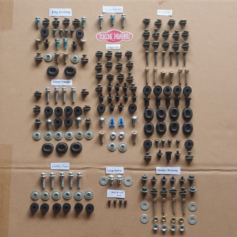 Baut Full Set Cover Body Bodi Yamaha YZF R15 R 15 V2 V3 155 VVA - MURAH