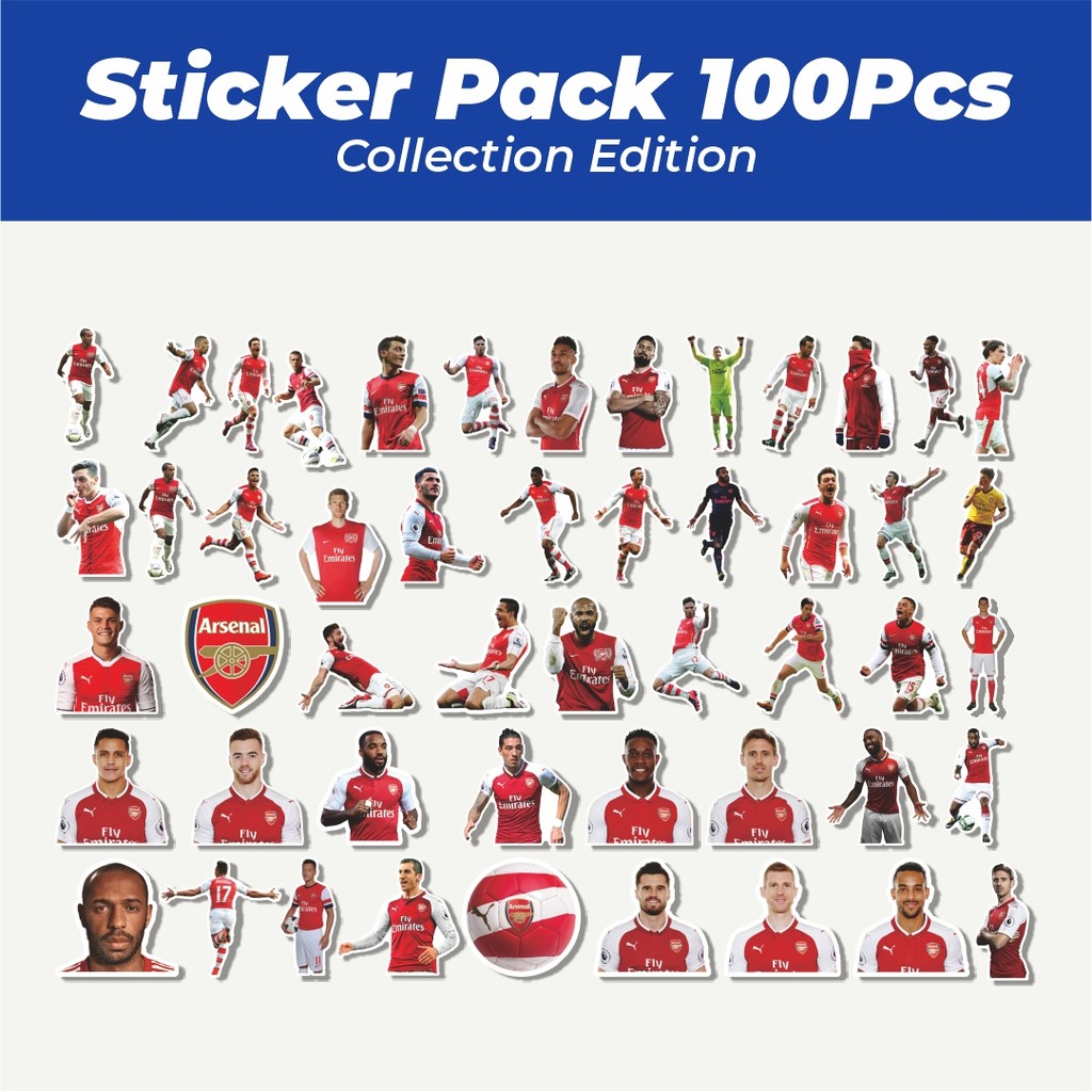 

Hot Stiker Football Series Arsenal Lucu Anti Air Stikers Berperekat Waterproof Sticker Decal Buat Motor Helm Buku Journal Koper Casing HP Laptop Botol Minum