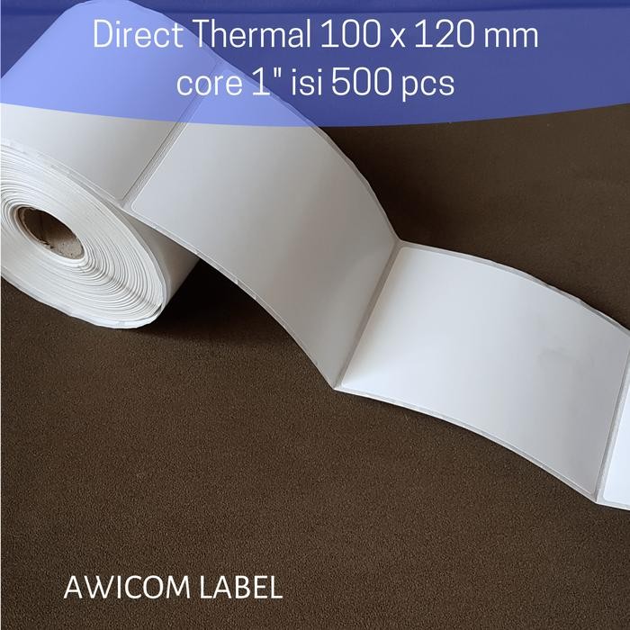 

Label Barcode Direct Thermal 100x120 100 x 120 mm isi 500 pcs Roll - 100X120 PREMIUM