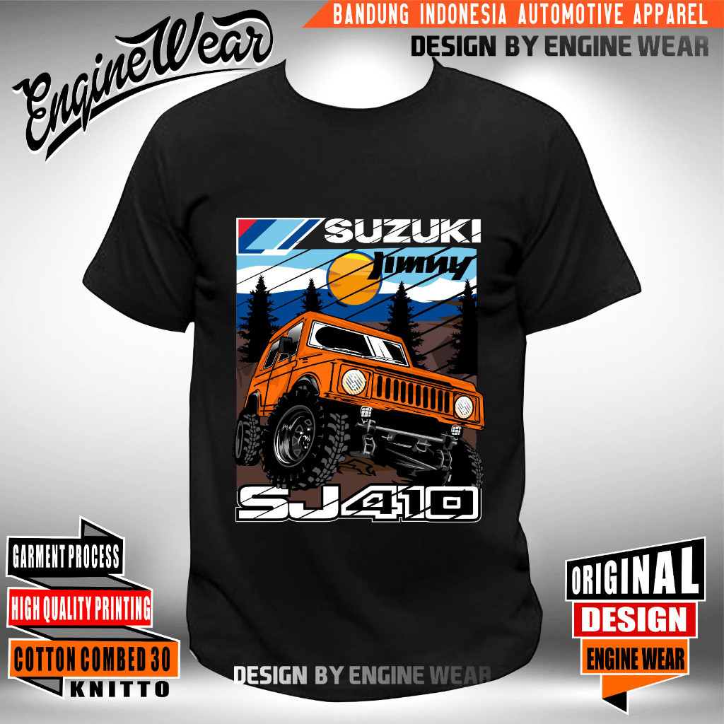 Kaos Jimny SJ410 kaos baju tshirt mobil Jeep Offroad suzuki jimny katana Otomotif org
