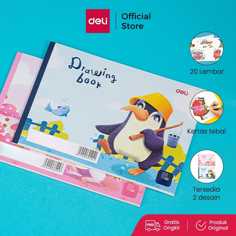

Deli Painting Book / Buku Gambar 20 Lembar Kertas Tebal Tidak Tembus 73377