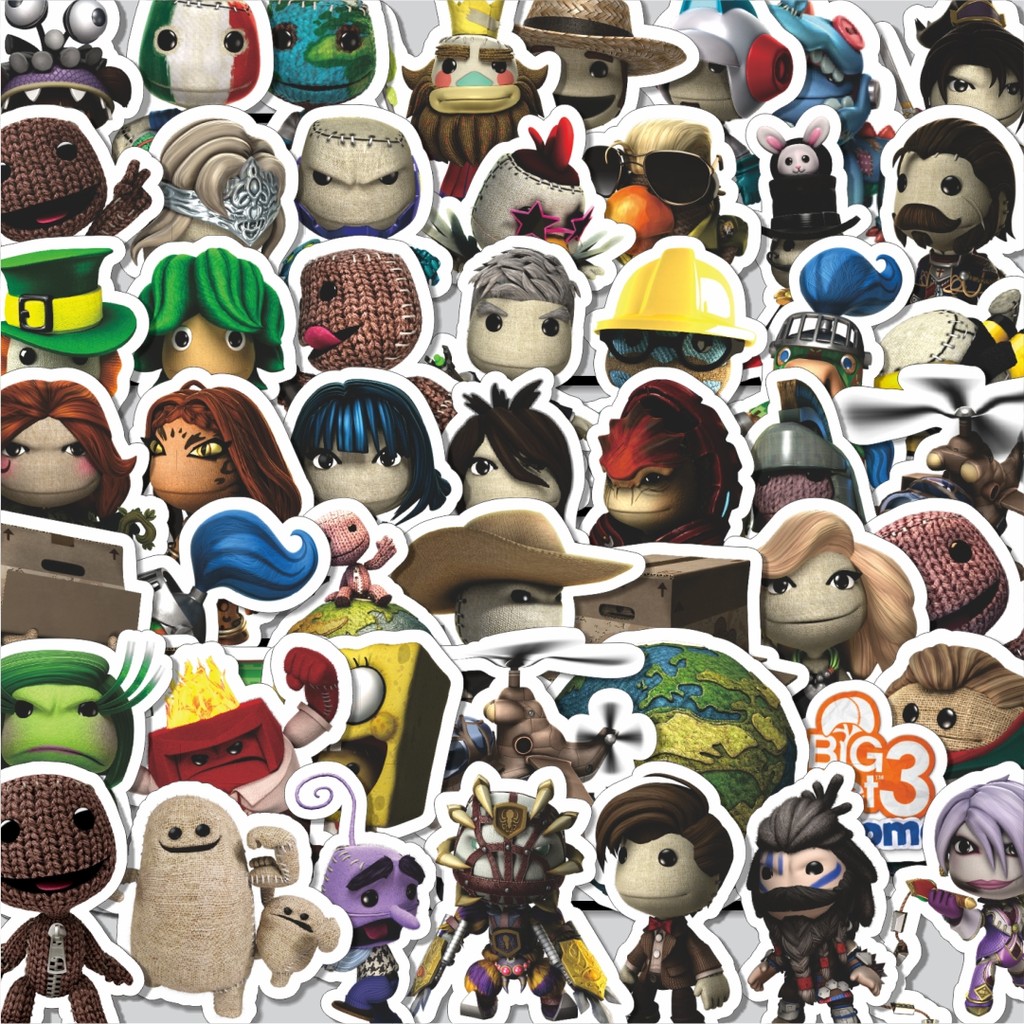 

Stiker Cutting Pack Game Series Little Big Planet Character Mix 3 Isi 100Pcs Series Aesthetic Lucu Keren Untuk Koper Bahan Vynil