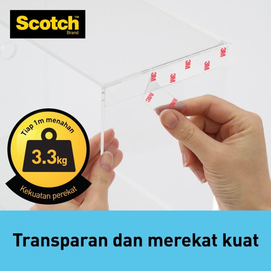 

JAMIN MURAH !!!Double Tape 3M Scotch Clear Mounting Tape 100% Original USA(BISA LANGSUNG ORDER)