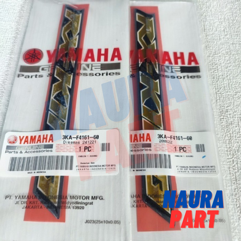 EMBLEM BOX AKI RX KING 2007 2008 PEREDAM ORIGINAL  3KA-F4161-60