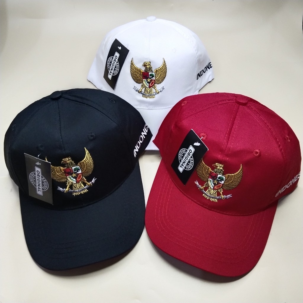 Topi Baseball Dewasa Bordir Logo GARUDA Topi Baseball Bordir Logo GARUDA Indonesia Edisi Spesial Kem