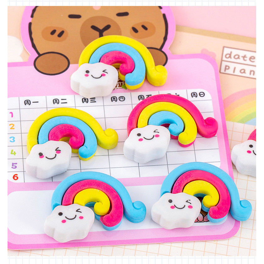 

BEST! PENCIL ERASER MINI 1 PCS / PENGHAPUS PENSIL KARAKTER PELANGI GEMAS HARGA SATUAN SUPER CLEAN