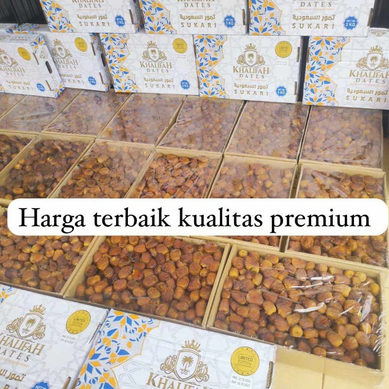 

Kurma Sukkari Premium Khalifah Dates 3kg Wraping
