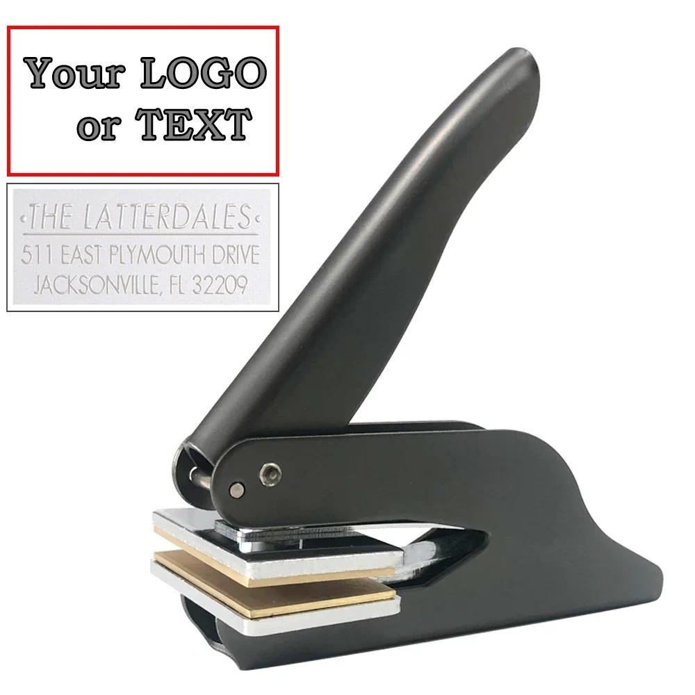 

Embosser Stamp Customized Private Logo Customization Library Book Invitation Wedding Embossing Stamp Company Paper Leather Seals