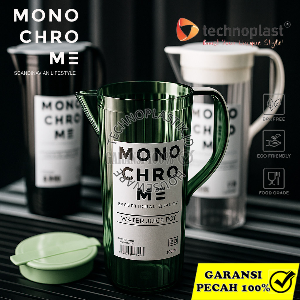 TECHNOPLAST Monochrome Water Jug 1,4 Liter / Eskan Penyimpanan Air