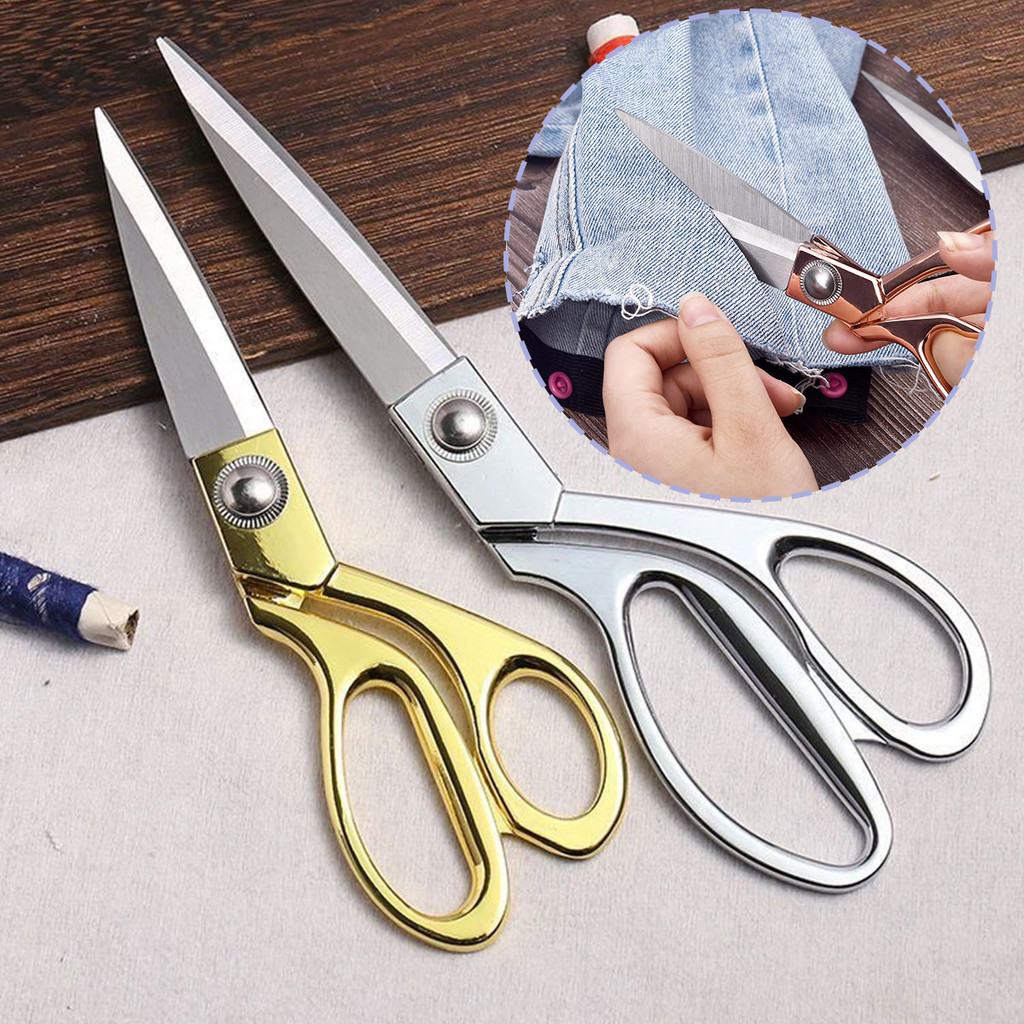 

Gunting penjahit stainless steel gunting jahit kekerasan tinggi gunting kain penjahit Kepala lurus - 8/10/10.5Inch