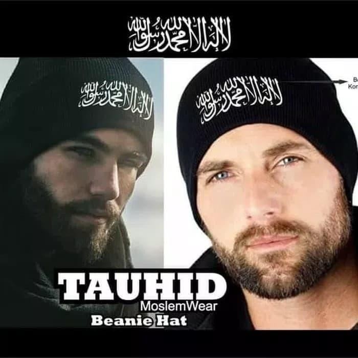 KUPLUK TAUHID / topi beanie Dakwah muslim