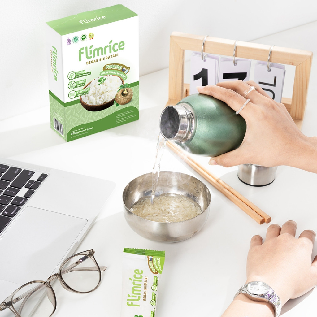 

Flimrice Nasi Shirataki (Nasi Diet) - 1 box isi 7 sachet
