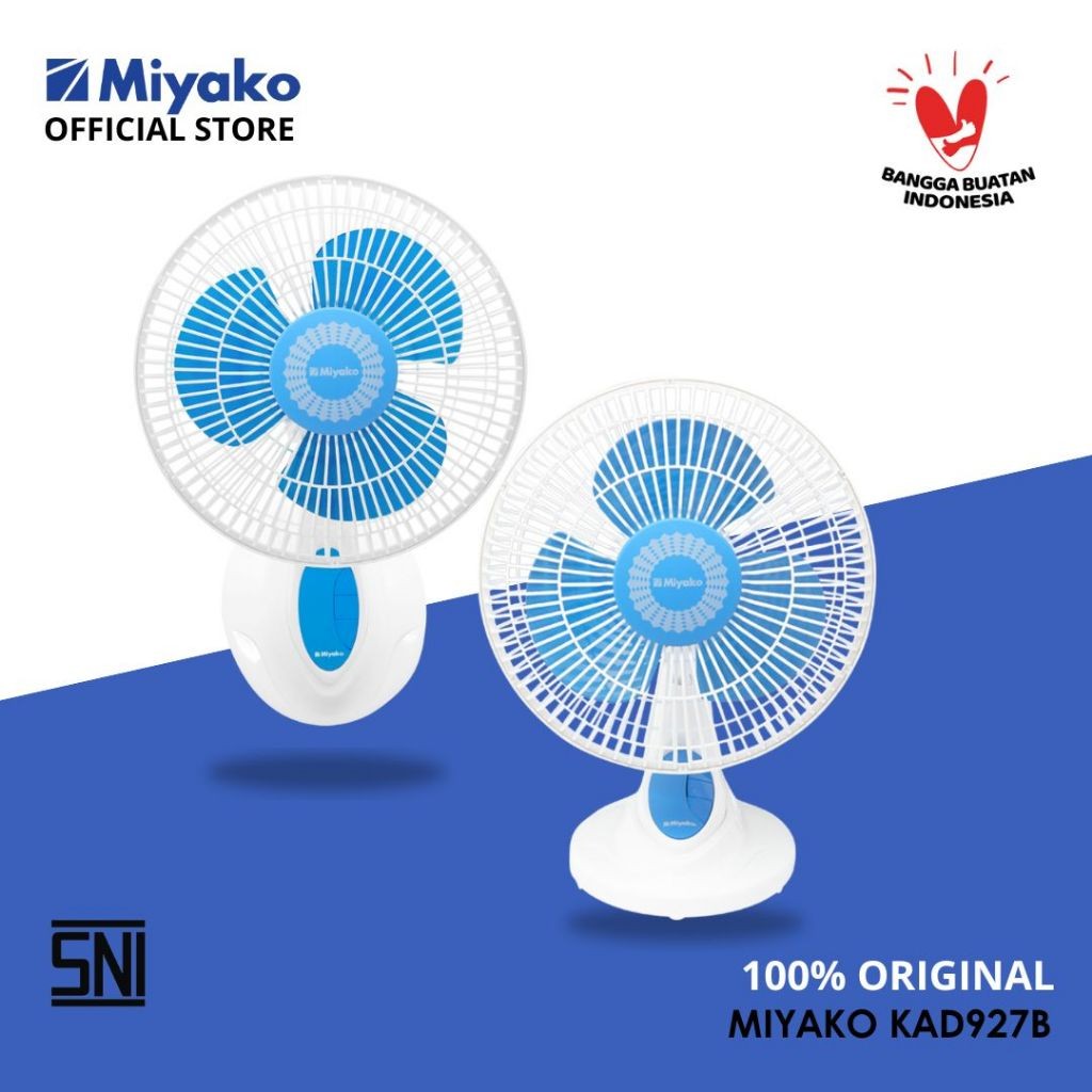 Kipas Angin Miyako KAD927 Kipas Meja  - kipas dinding / 9 Inch / 2 in 1 - BISA COD