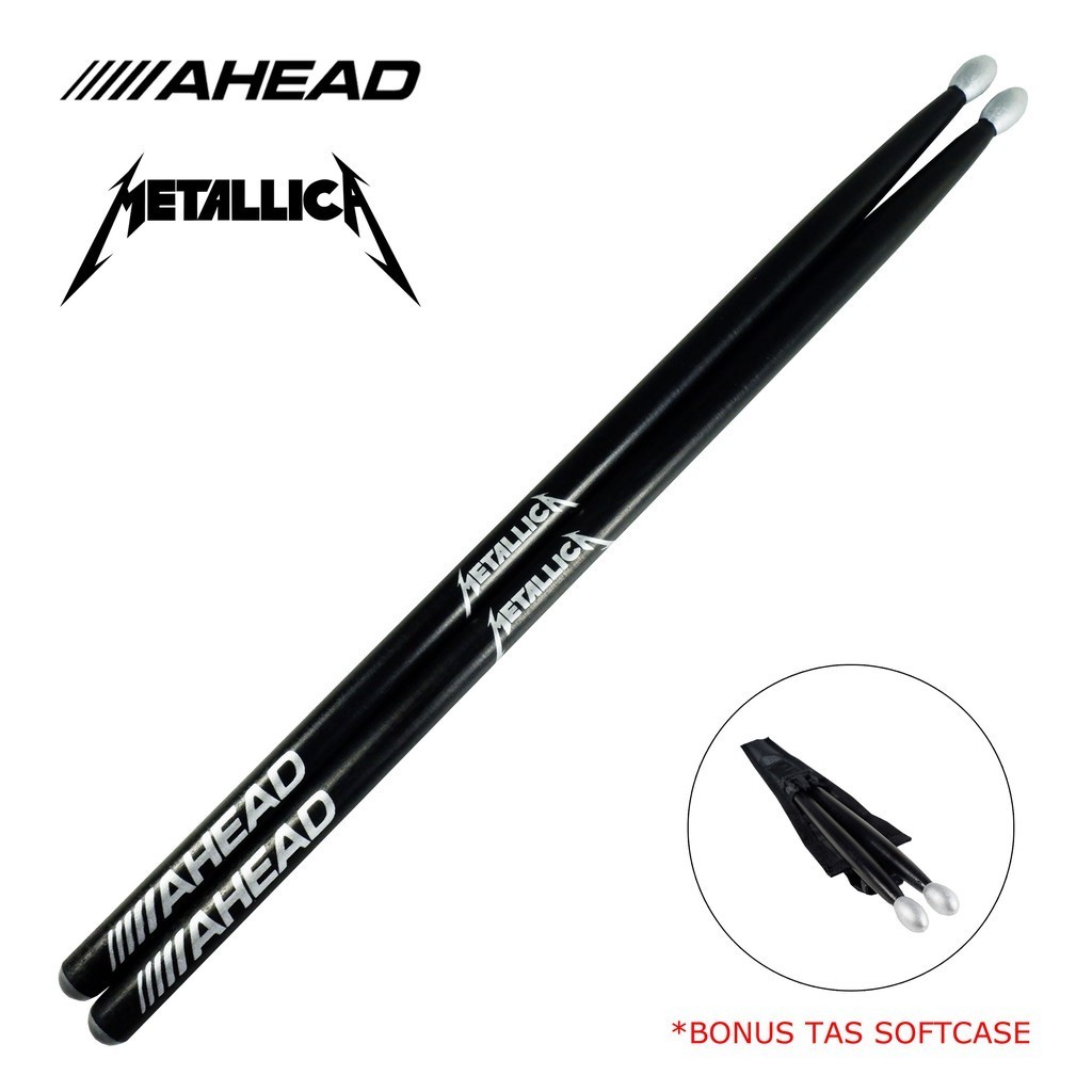 Stick Drum Metallica AHEAD BONUS Tas Softcase Stik Drum STKD-17
