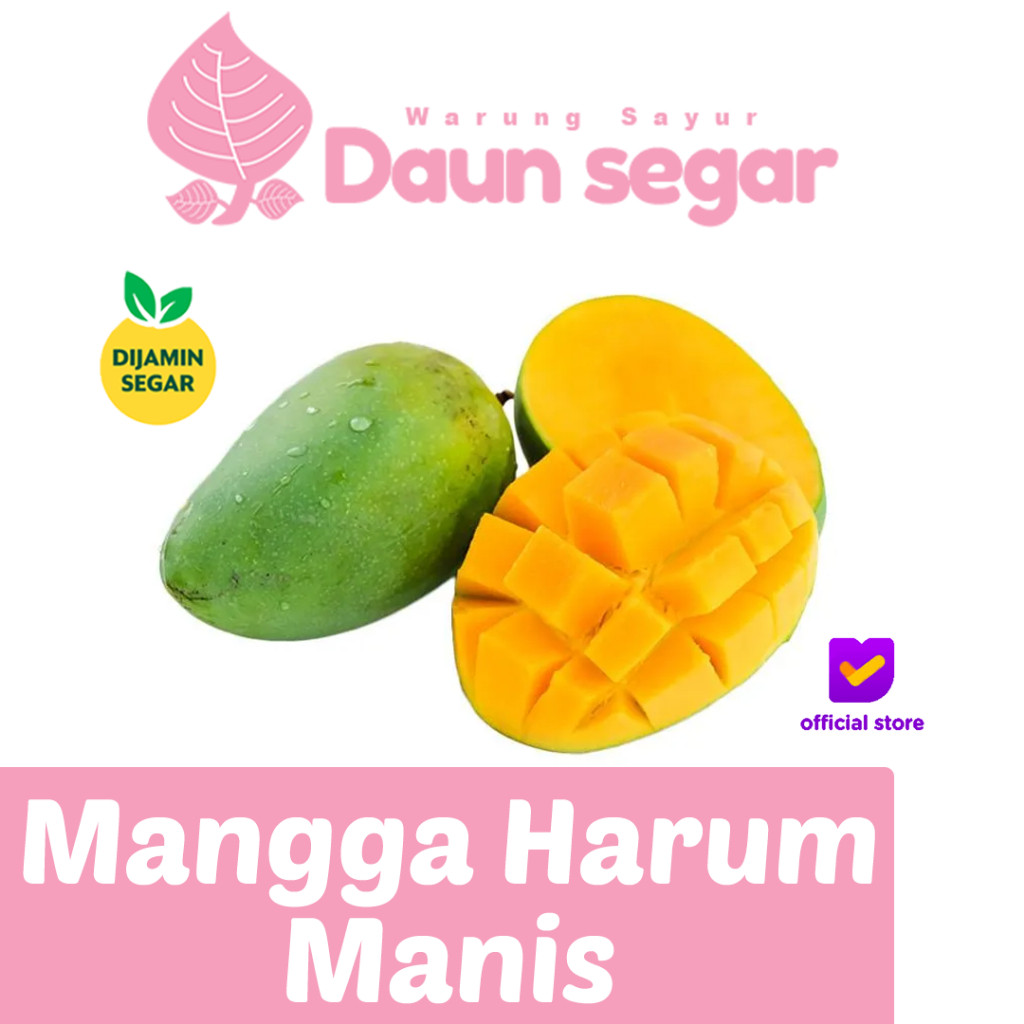 

Mangga Harum Manis Pilihan 1kg Buah Segar Premium Langsung dari Petani - Daun Segar