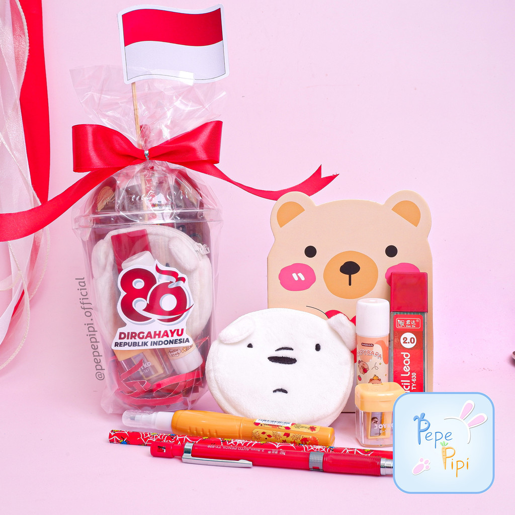 Bingkisan Hadiah Pemenang Lomba 17 Agustus Alat Tulis Cup Merdeka Hampers Paketan Gift Perlombaan