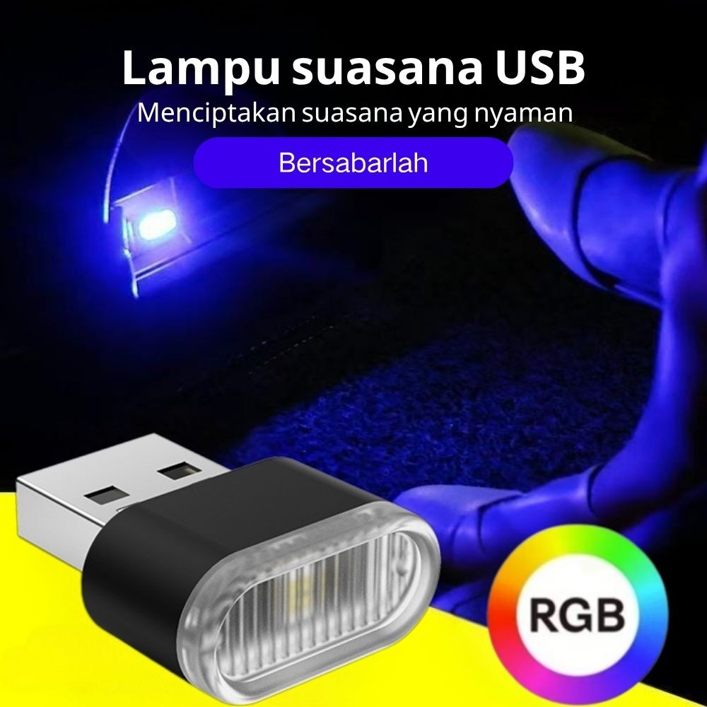 Lampu Suasana 5V USB, Lampu Mini USB, Lampu Warna-warni USB, Lampu Suasana Mobil USB, USB Lampu