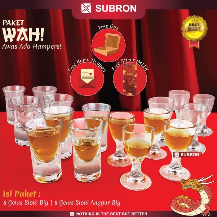 

SUBRON PAKET BORONGSAY Hampers Kado Imlek Teko Kaca Gelas Aesthetic - PAKET WAH