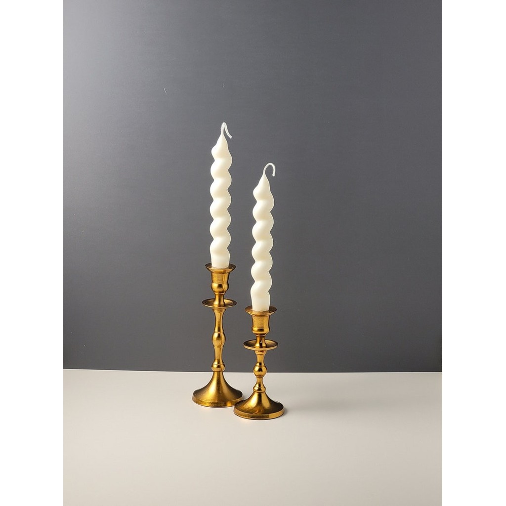 

Taper Acrylic Candle Moulds Stripe Spiral Design Pillar Aromatherapy Resin Molds DIY Candles Sticker Holder Making Wedding Decor