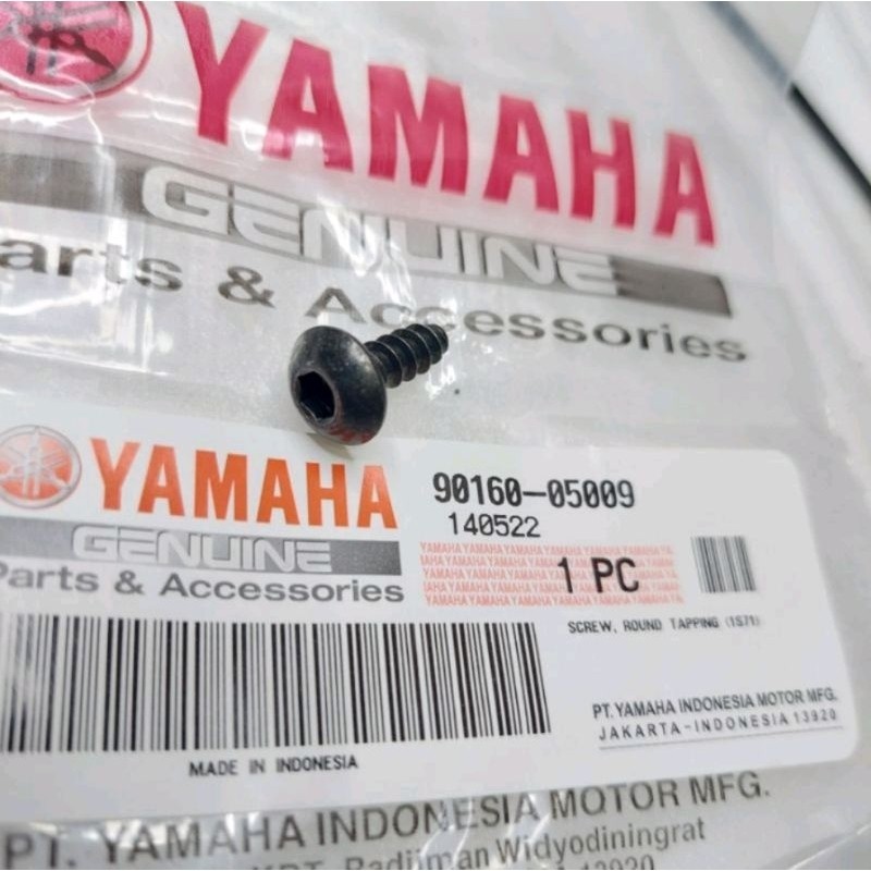 Baut tapping panel 1 legshield New NMax 90160-05009 ORI YGP