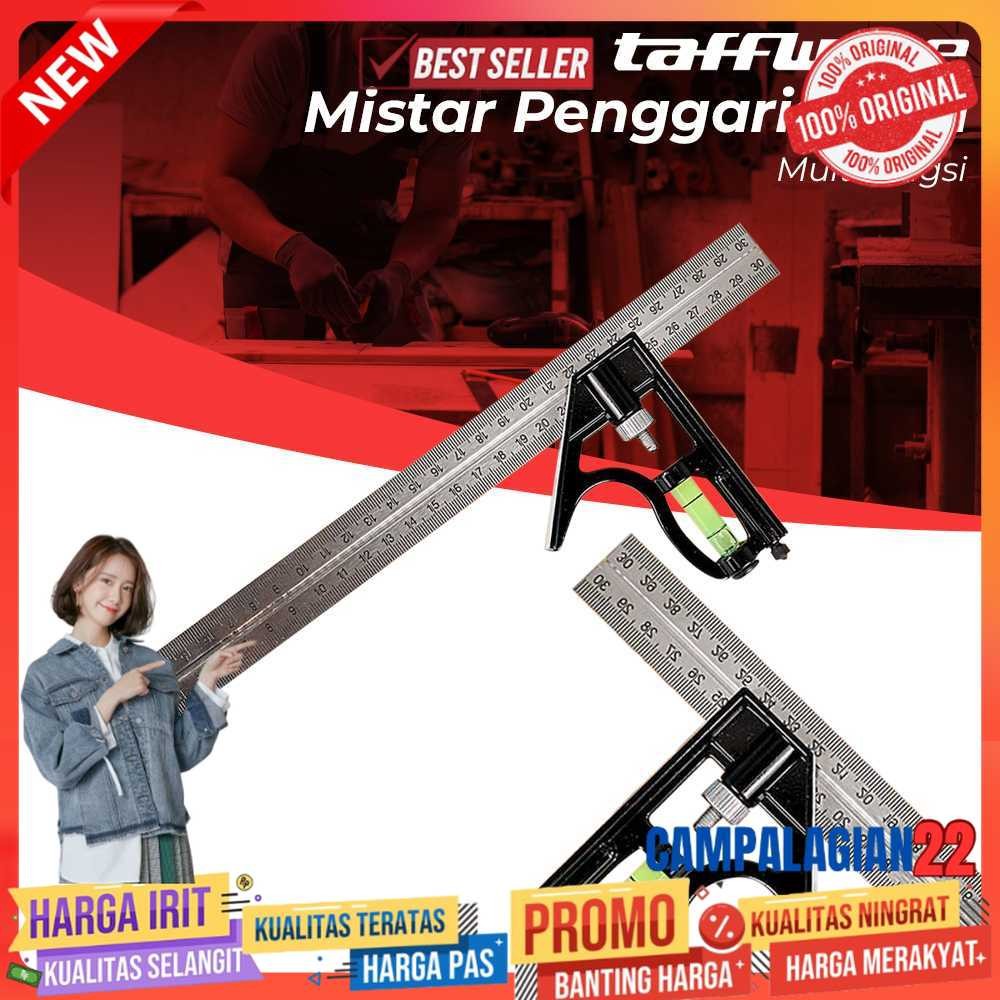 

Taffware Mistar Penggaris Siku Adjustable Angle Ruler Waterpass 305mm - ZEAST