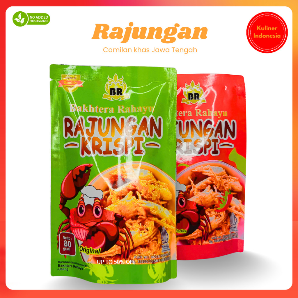 

Seafood crispy snack rajungan goreng bakhtera rahayu