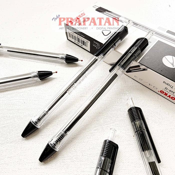 

Joyko BP-349 Vokus Trans Ball Pen 0.5mm | Ballpoint | Pulpen Pena