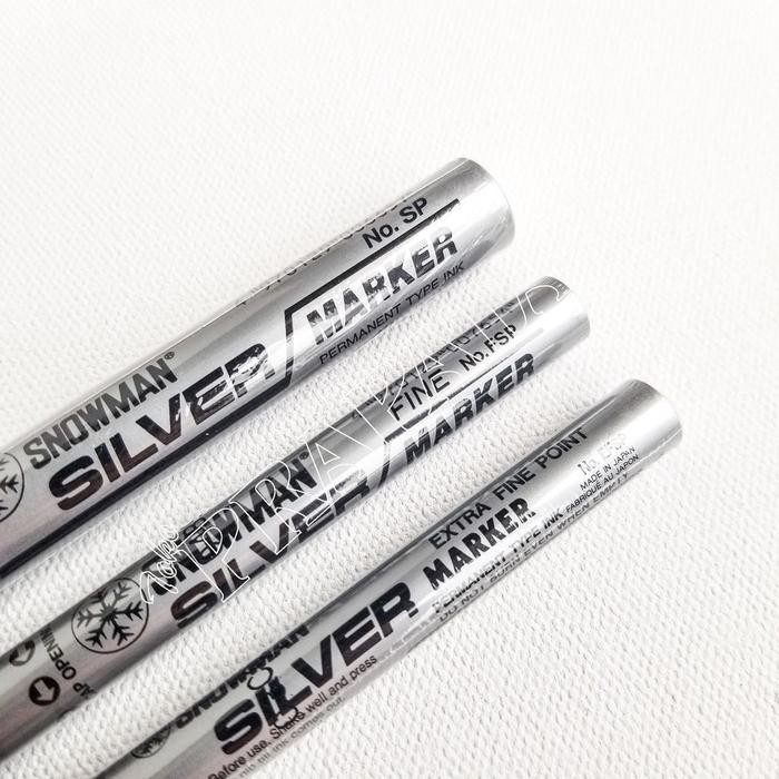 Snowman Silver Marker / Spidol Silver Snowman - Extra Fine