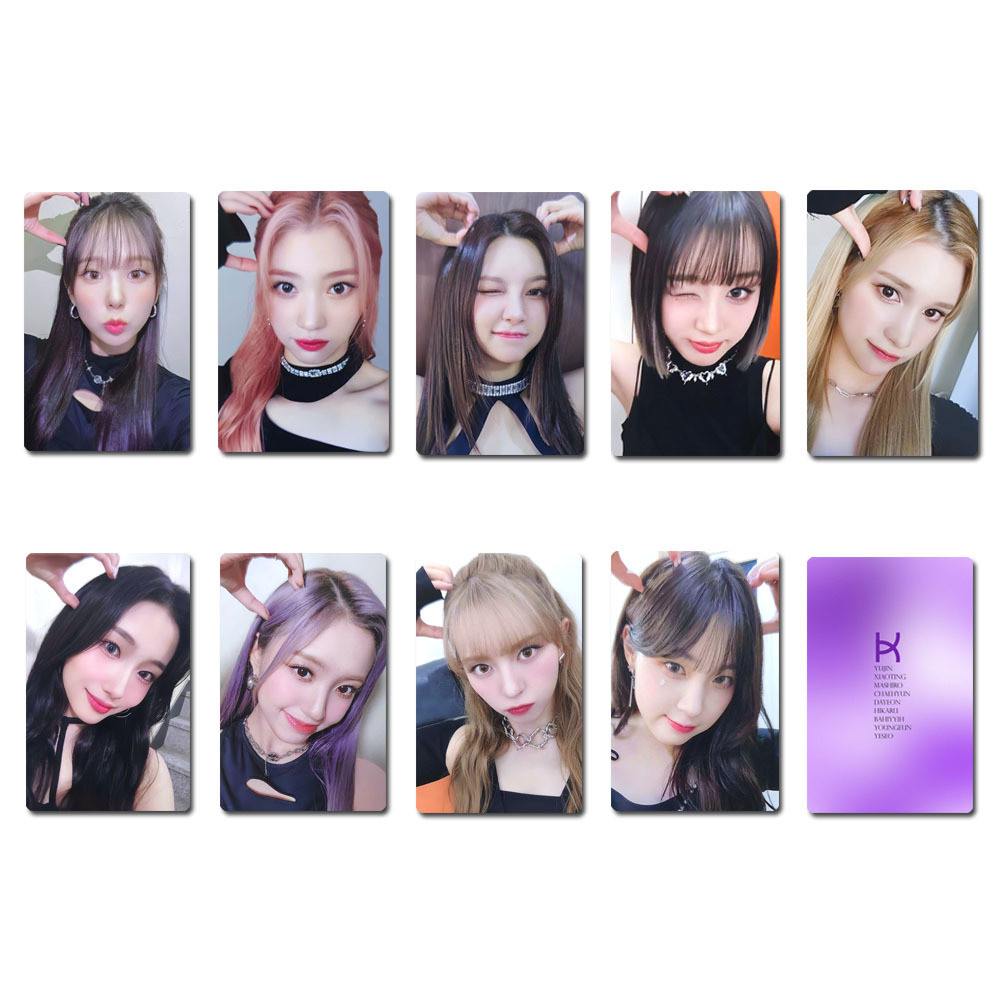 

9Pcs/Set Kep1er Idol Girl New Album Magic Hour High Quality Lomo Cards HD Printd Photocards Chaehyun Dayeon Xiaoting Fans Gift