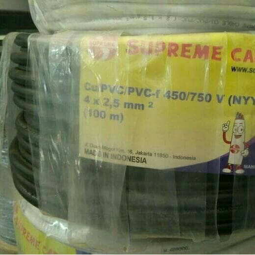 KABEL TUNGGAL NYY 4X2,5MM 4X2.5MM SUPREME ROLL@50M METER