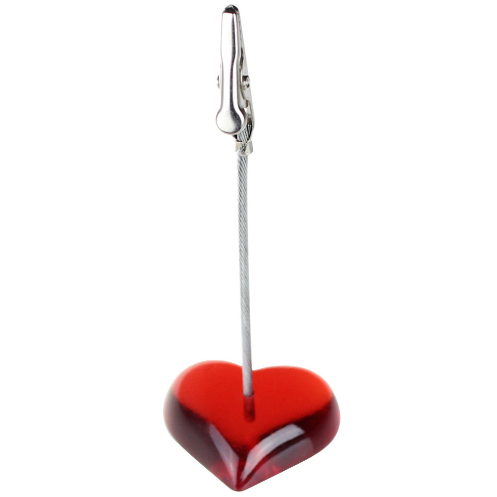

Red F Heat Base Alligator Wire Photo Clip,Memo Holder,Table Place Card Clamp,Wedding Favor,Personalized Giveaway,Love Display