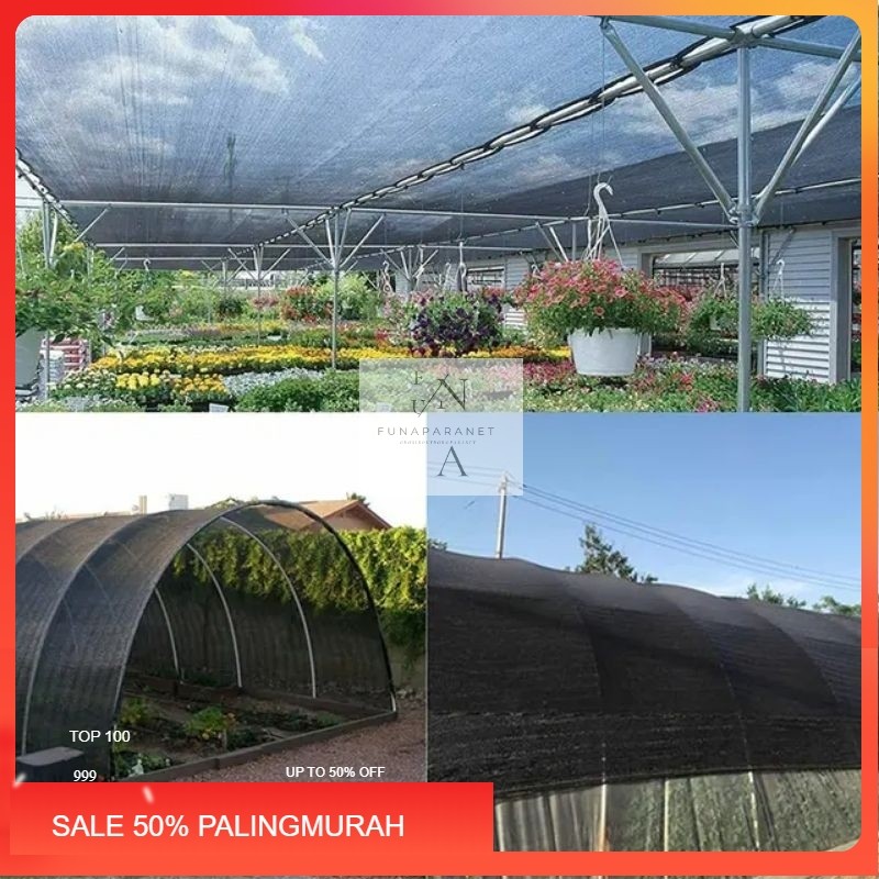 JARING PARANET 50% ( ECERAN x Lebar 3 Meter ) - SHADING NET - ANTI UV