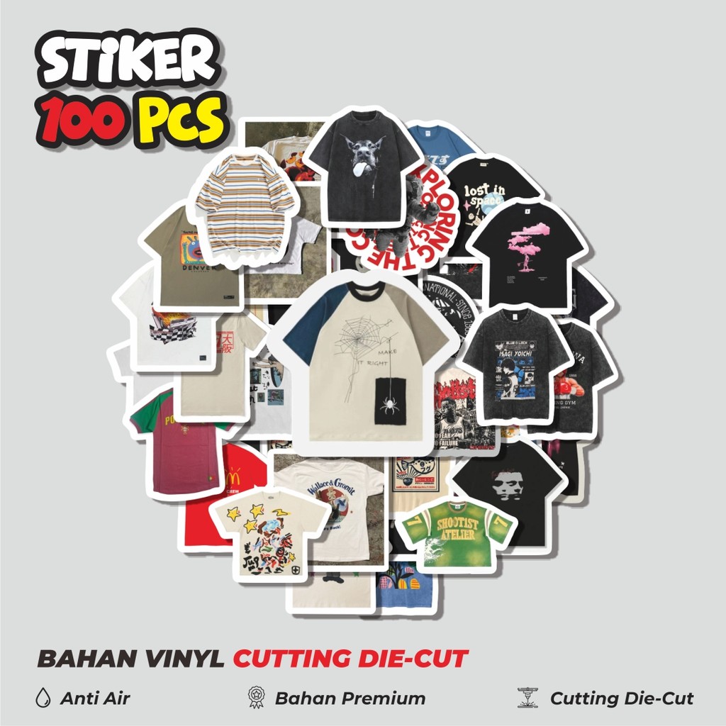 

Terbaru! 50 pcs Stiker T-Shirt V8 Dekorasi Lucu Kreatif untuk Notebook, Skateboard, HP